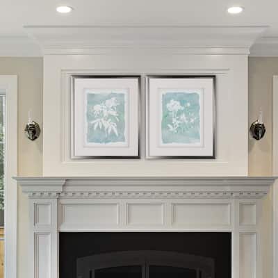 Silhouette Botanical II -2 Piece Set - Silver Frame