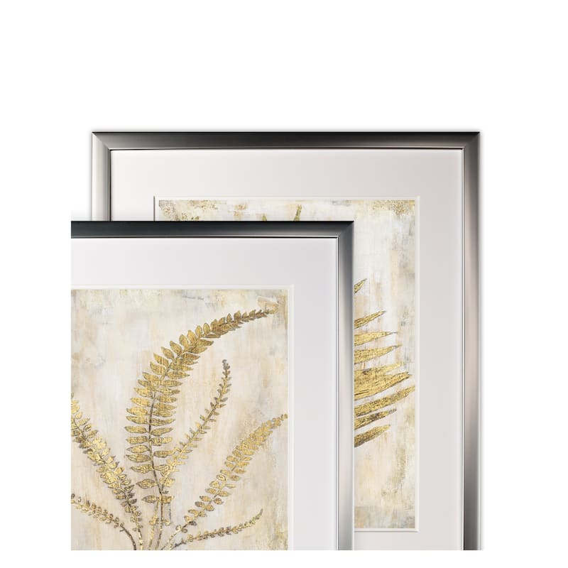 Venetian Frond -2 Piece Set - Silver Frame