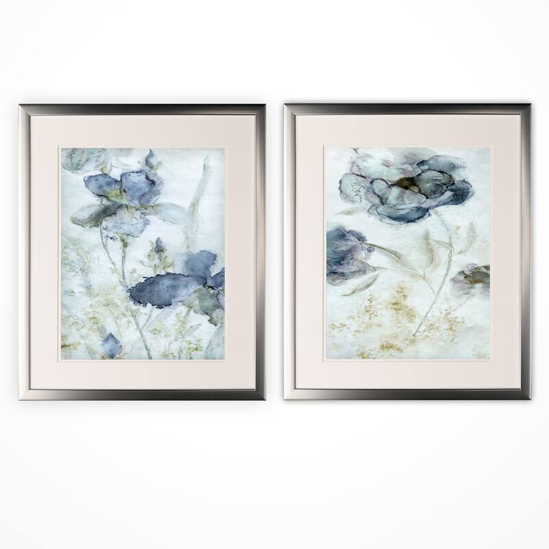 Morning Iris -2 Piece Set - Silver Frame