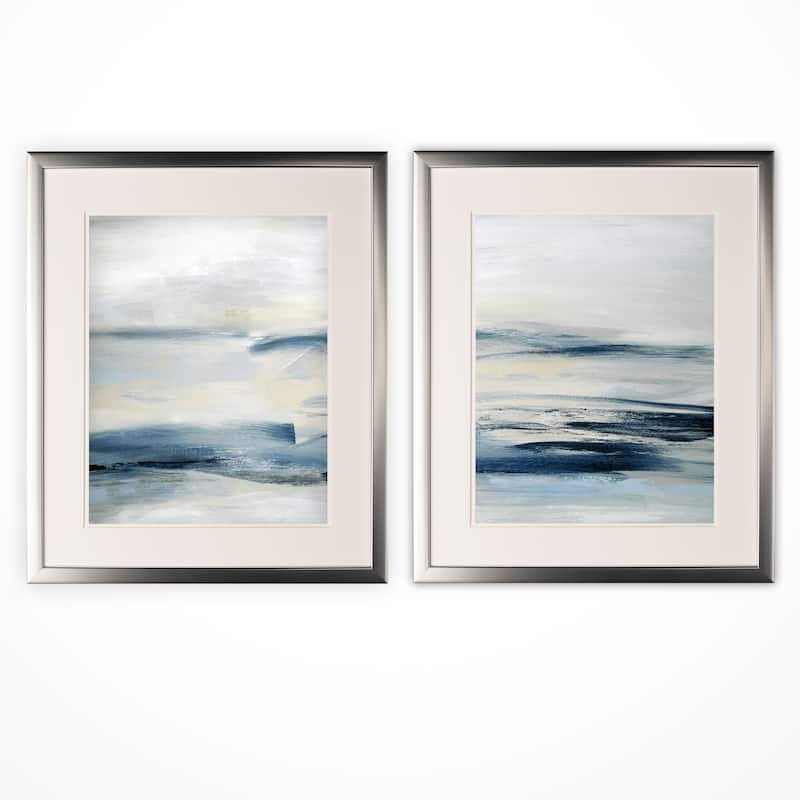 Drifting Tides -2 Piece Set - Silver Frame
