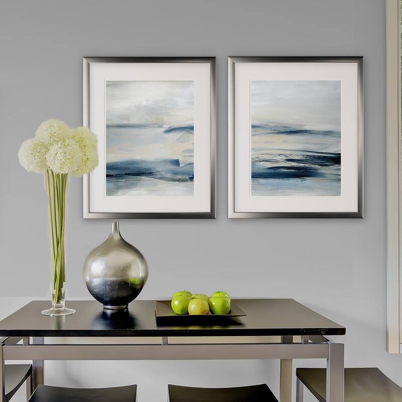 Drifting Tides -2 Piece Set - Silver Frame