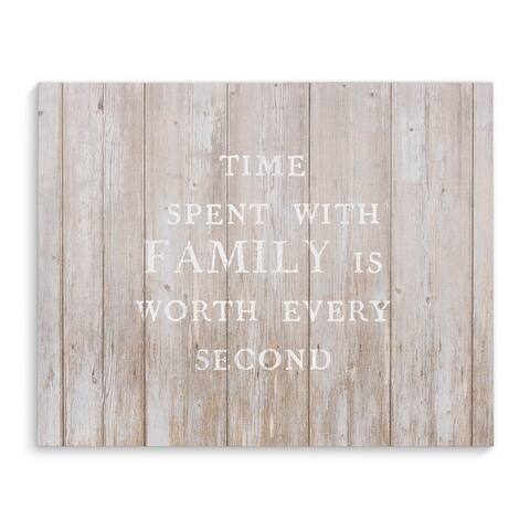 TIME SPENT WITH FAMILY Premium Canvas Gallery Wrap