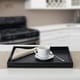 Home Basics Black Serving Tray - Thumbnail 3