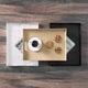 preview thumbnail 3 of 2, Home Basics Silver Metallic Weave Serving Tray