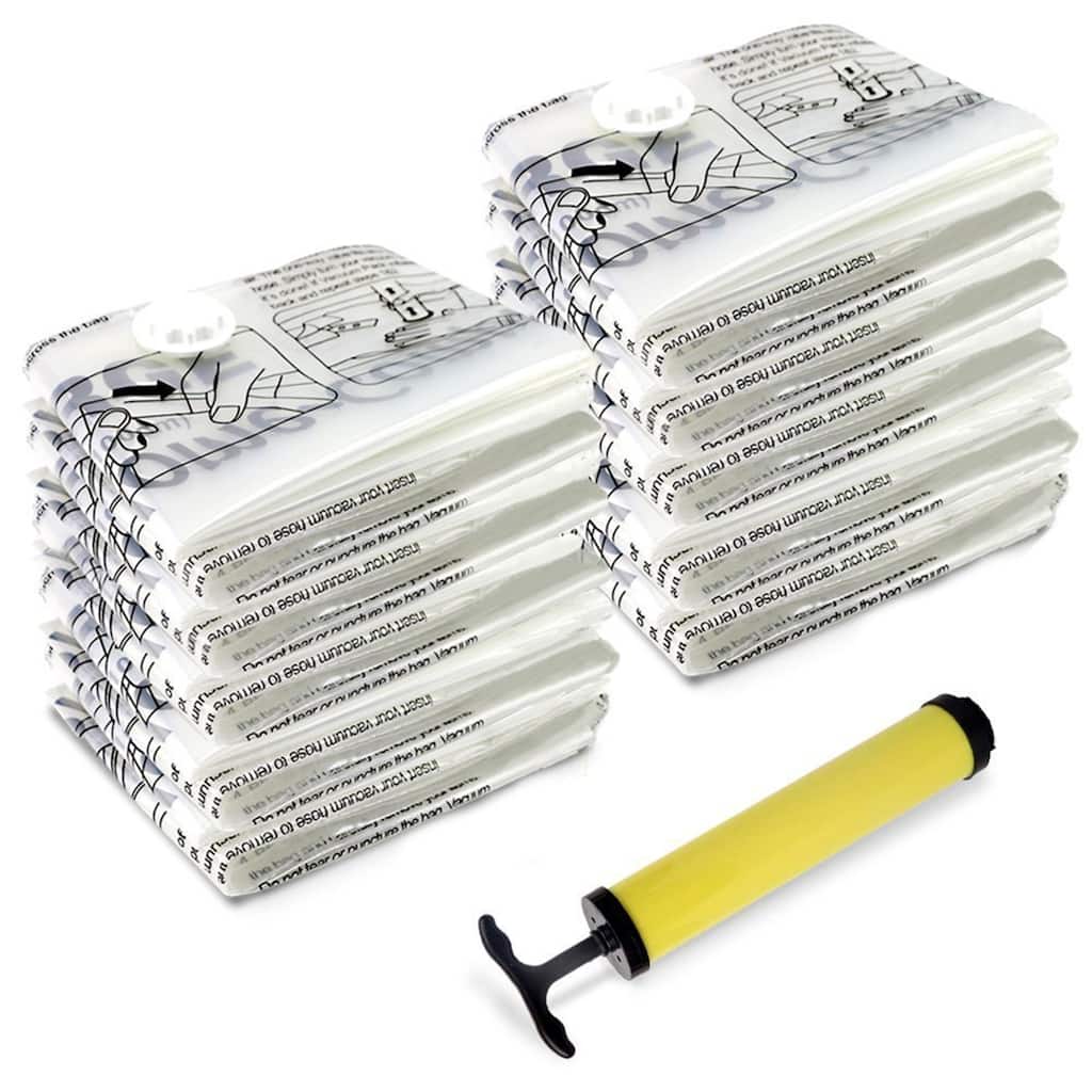 Vacuum Sealer Bags - Airtight Space Saver Bags in 6 Sizes with Pump by Windsor Home