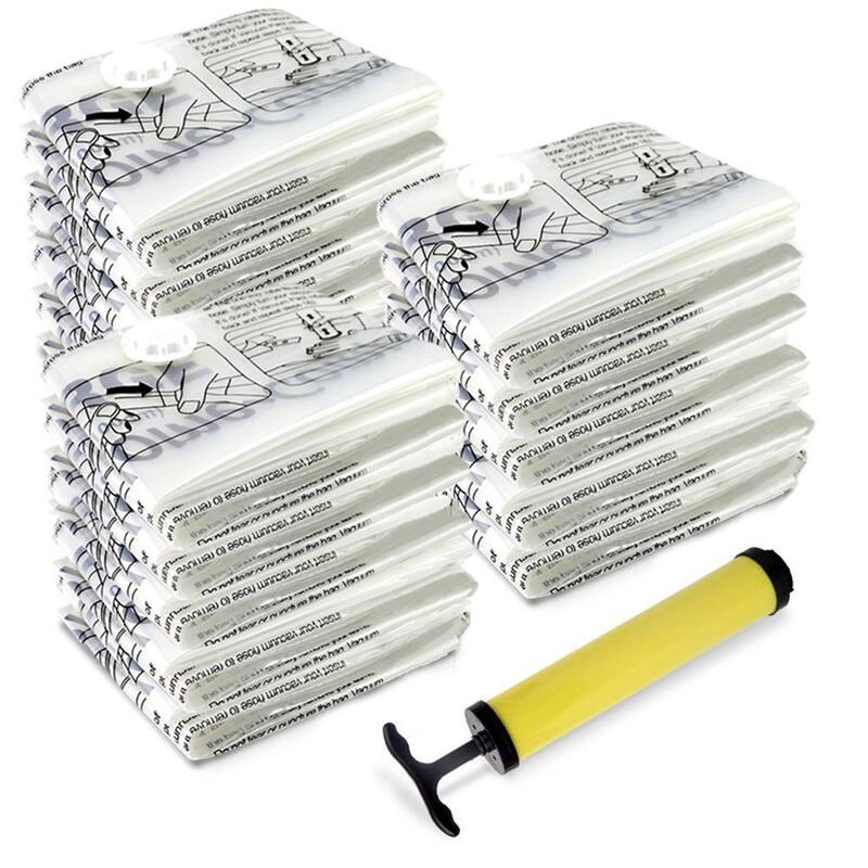 Vacuum Sealer Bags - Airtight Space Saver Bags in 6 Sizes with Pump by Windsor Home