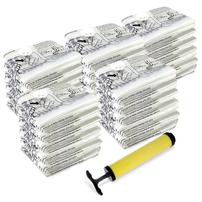 Vacuum Sealer Bags - Airtight Space Saver Bags in 6 Sizes with Pump by Windsor Home