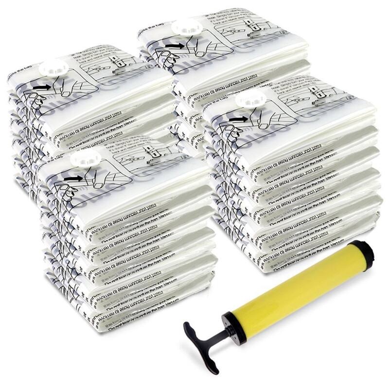 Vacuum Sealer Bags - Airtight Space Saver Bags in 6 Sizes with Pump by Windsor Home