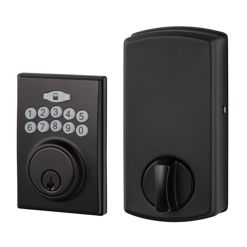 Sure-Loc Modern Electronic Deadbolt - Black - Matte