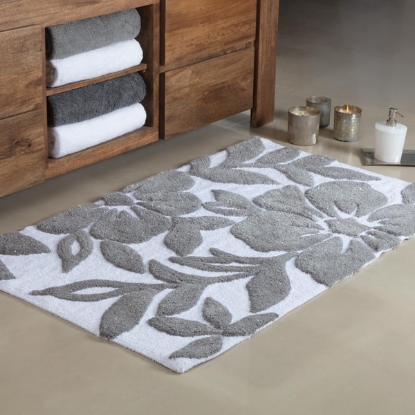 Burlington Tufted Leaf Bath mat Overstock 20719000