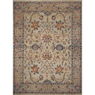 Noori Rug Fine Oushak Kaua Grey/Blue Rug - 9'0 x 12'3