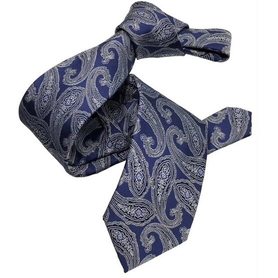 DMITRY Blue Paisley Italian Silk Men's Tie