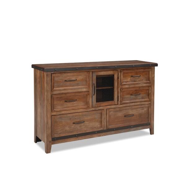 Shop Taos Canyon Brown 6 Drawer Dresser With Door On Sale Free