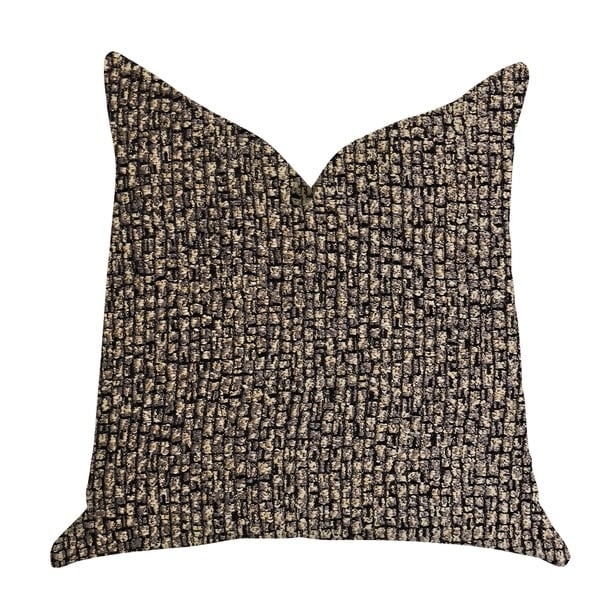 Plutus Chameleon Bronze and Gold Tone Luxury Decorative Throw Pillow