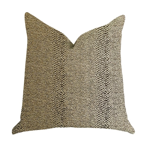 Plutus Shimmer in Gold Metallic Luxury Decorative Throw Pillow