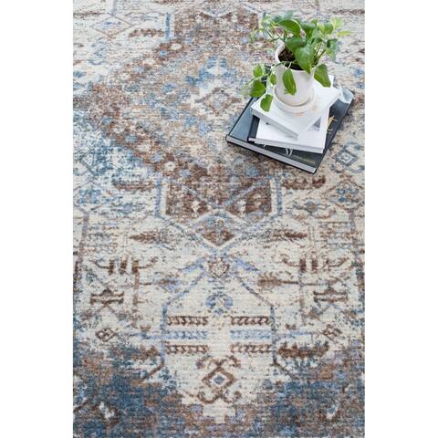 Montpellier Printed Piled Area Rug - 5'5" x 7'5" - 5'5" x 7'5"