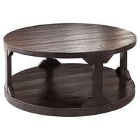 Signature Design by Ashley, Rogness Casual Rustic Brown Coffee Table