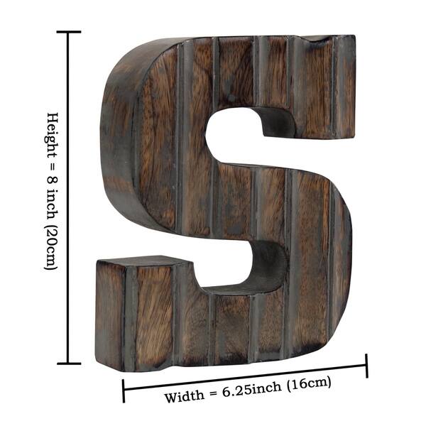 Shop Keeny Decorative Router Letter Block Decor Overstock 20728219