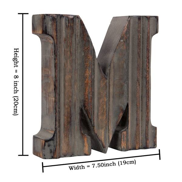 Shop Keeny Decorative Router Letter Block Decor Overstock 20728219