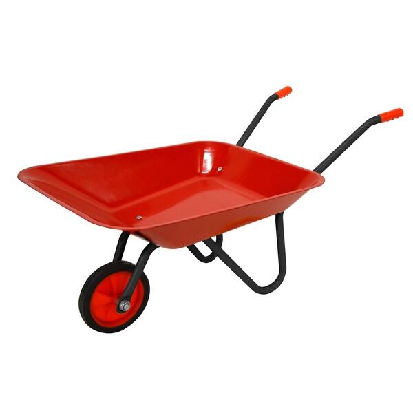 slide 2 of 2, Children's Metal Wheelbarrow - 21"Lx16"Wx14"H