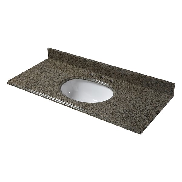 Shop 49 In X 22 In Quadro Granite Vanity Top 8 In Spread Overstock 20728891