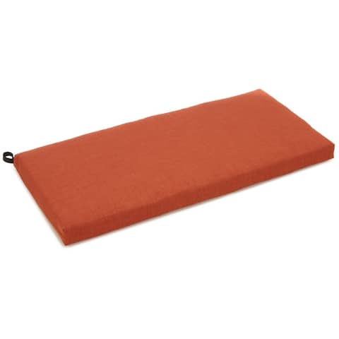 Blazing Needles 40-inch Solid Color All-weather Outdoor Bench Cushion