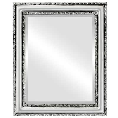 Dorset Framed Rectangle Mirror in Silver Spray