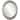 Monticello Framed Oval Mirror in Silver Leaf with Brown Antique - Silver/Brown