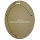 preview thumbnail 4 of 2, Philadelphia Framed Oval Mirror in Silver Leaf with Brown Antique - Silver/Brown