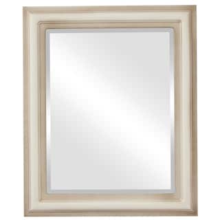 Philadelphia Framed Rectangle Mirror in Taupe