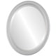preview thumbnail 1 of 2, Toronto Framed Oval Mirror in Silver Spray