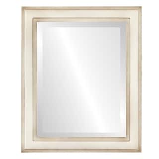 Wright Framed Rectangle Mirror in Taupe