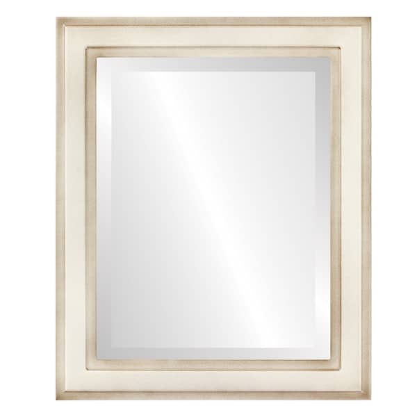 slide 2 of 4, Wright Framed Rectangle Mirror in Taupe