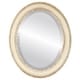 preview thumbnail 1 of 2, Monticello Framed Oval Mirror in Taupe