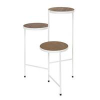 Kate and Laurel - Fields Tri-Level Metal and Wood Plant Stand