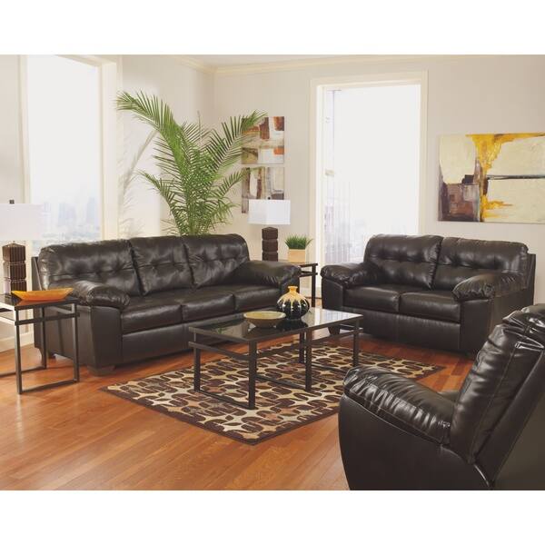 Shop Alliston Contemporary Chocolate Brown Sofa Free Shipping