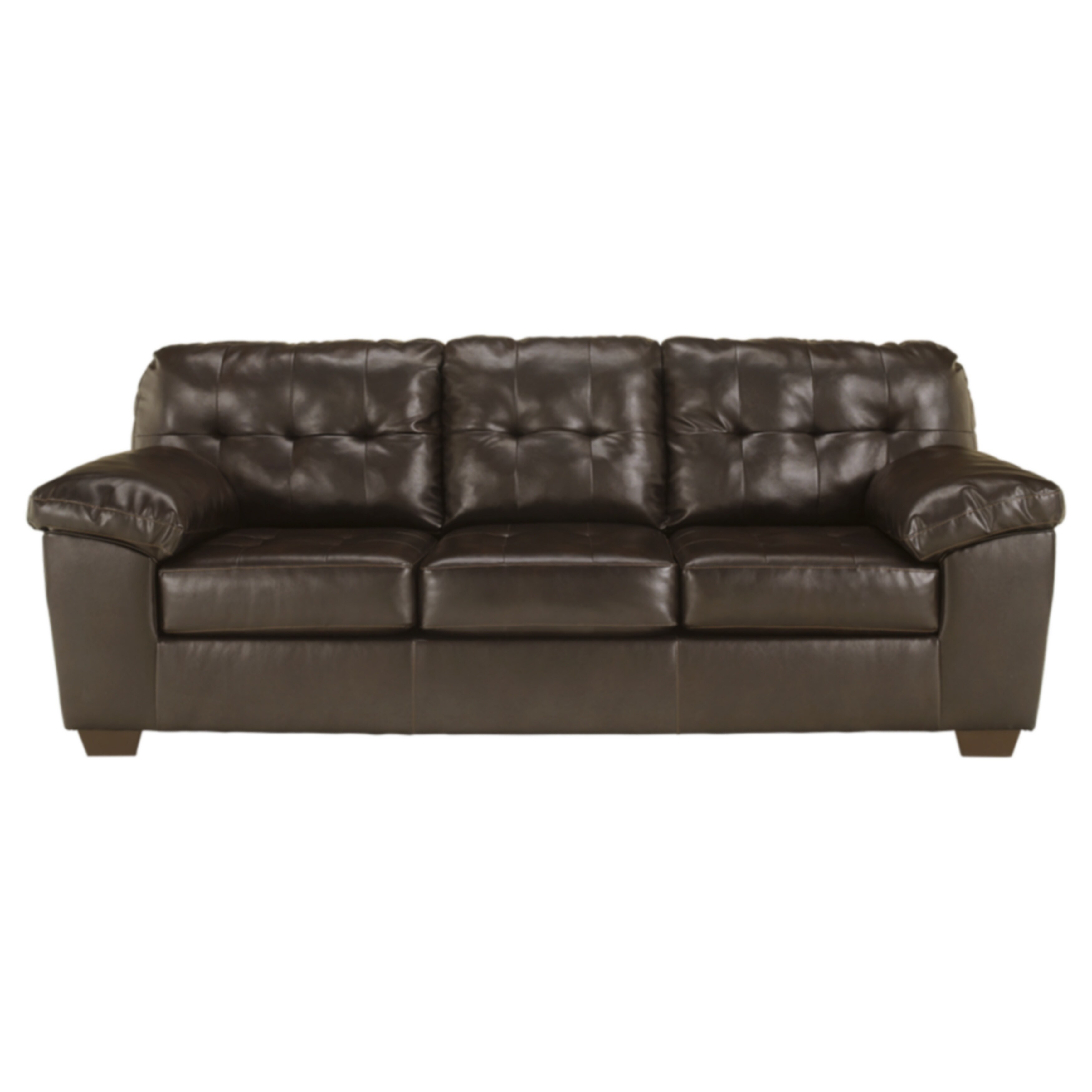 Shop Alliston Contemporary Chocolate Brown Sofa Free Shipping