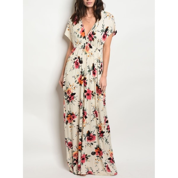 empire waist floral maxi dress