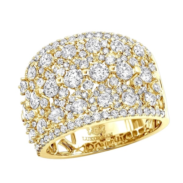 wide gold diamond band