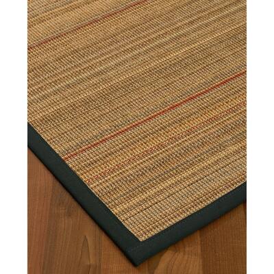 NaturalAreaRugs Resort Sisal Area Rug Hand-Woven Onyx Border (9' x 12') - 9' x 12'
