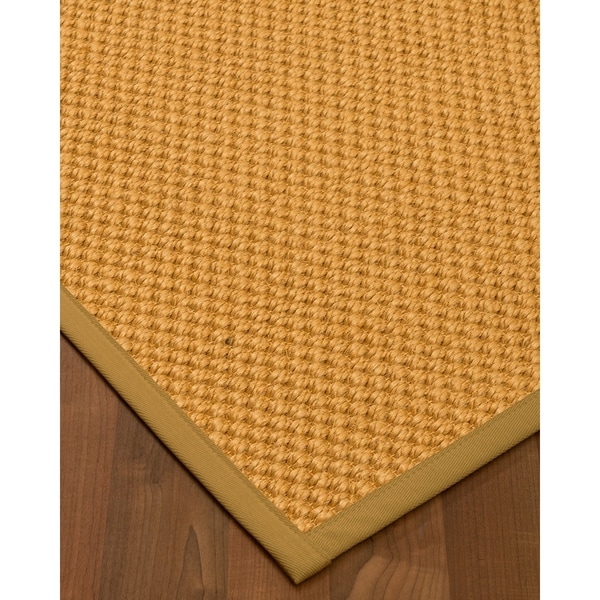 Naturalarearugs Vienna Sisal Area Rug Hand Woven Khaki Border Naturalarearugs Vienna Sisal Area Rug Hand Woven Khaki Border 9 X27