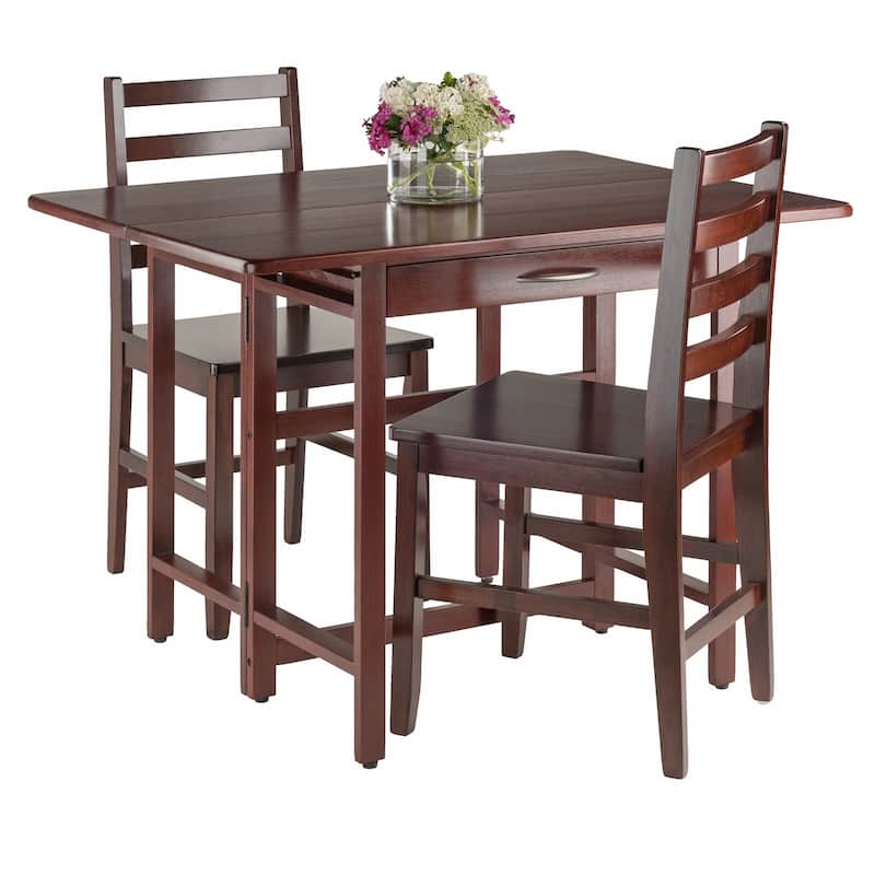 Taylor 3-Pc Set Drop Leaf Table w/ Ladder Back Chair