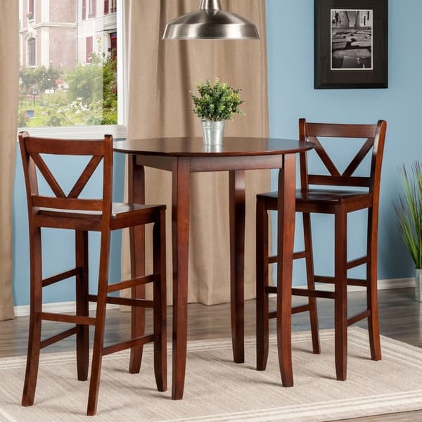 Fiona 3 Pc High Round Table With 2 Bar V Back Stool Fiona 3 Pc High Round Table With 2 Bar V Back Stool