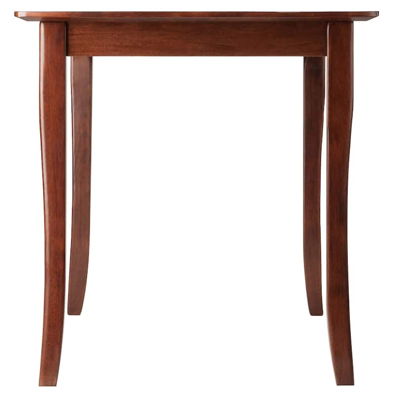Winsome Inglewood Solid Wood Dining Table in Walnut Finish