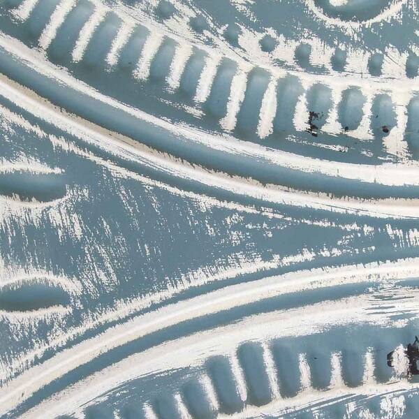 Shop Stratton Home Decor Distressed Blue Square Medallion Wall