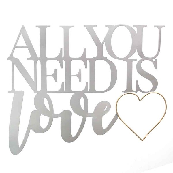 Download Shop Stratton Home Decor All You Need is Love Metal Word ...