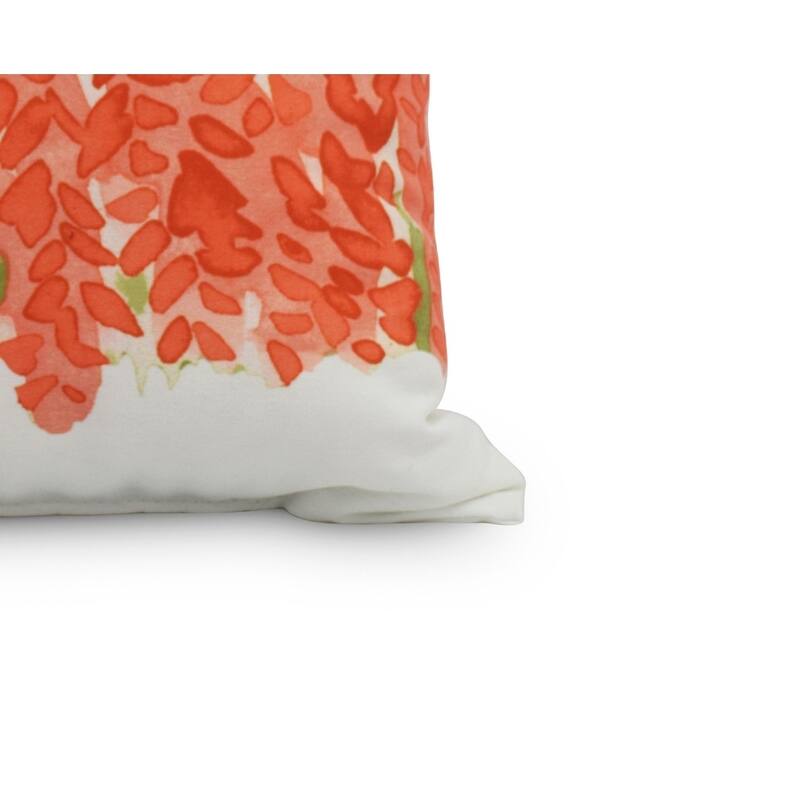 Flower Bell Bunch 20 inch Blue Decorative Floral Throw Pillow