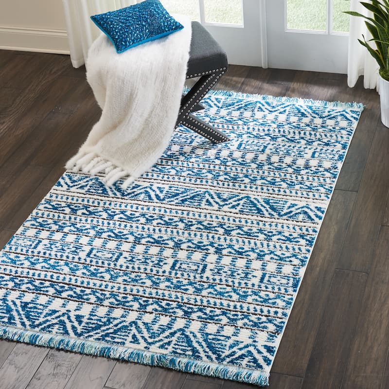Nourison Kamala Aztec Fringe Area Rug