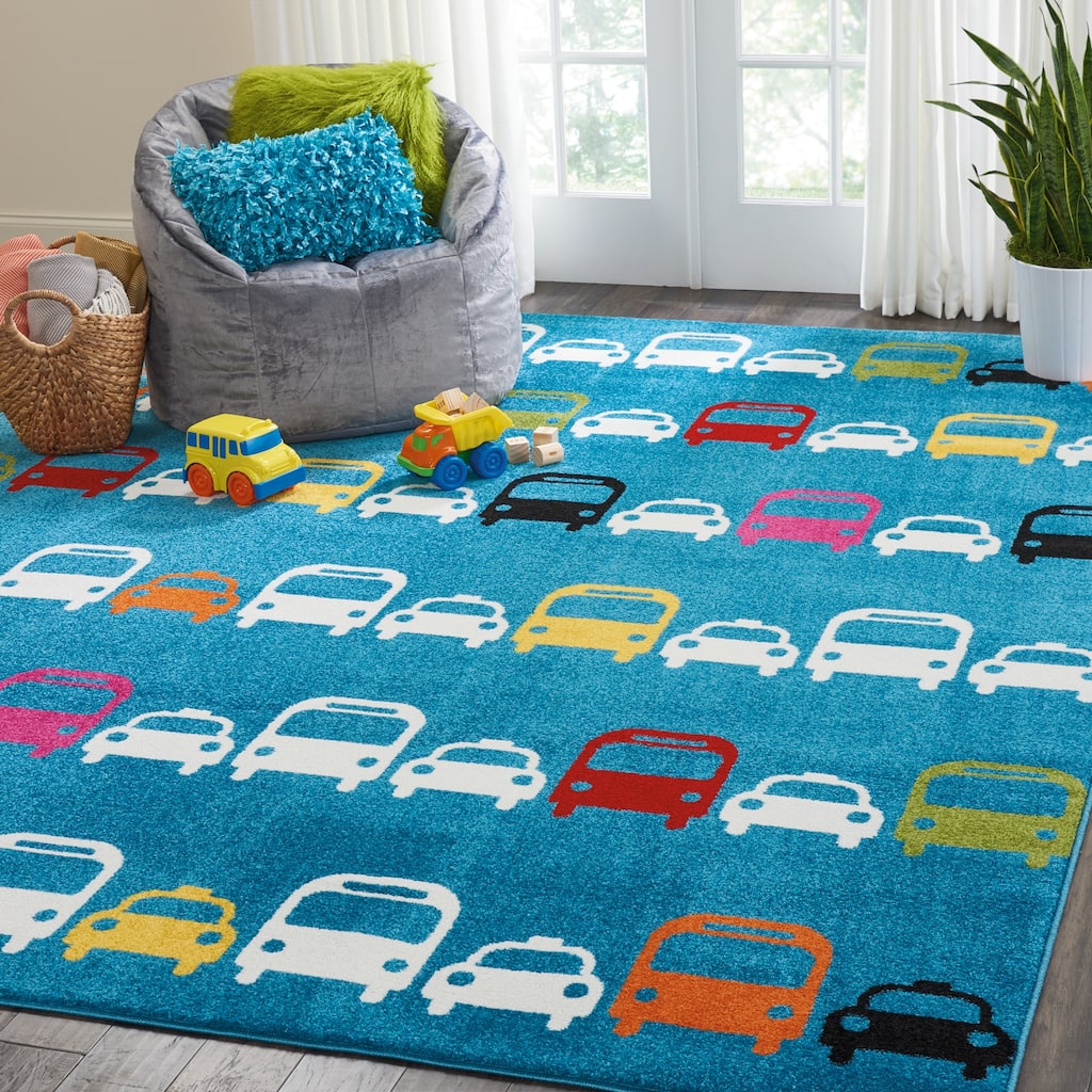 Nourison Miles Cars Kids Area Rug