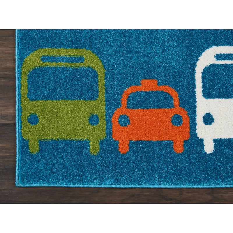 Nourison Miles Cars Kids Area Rug